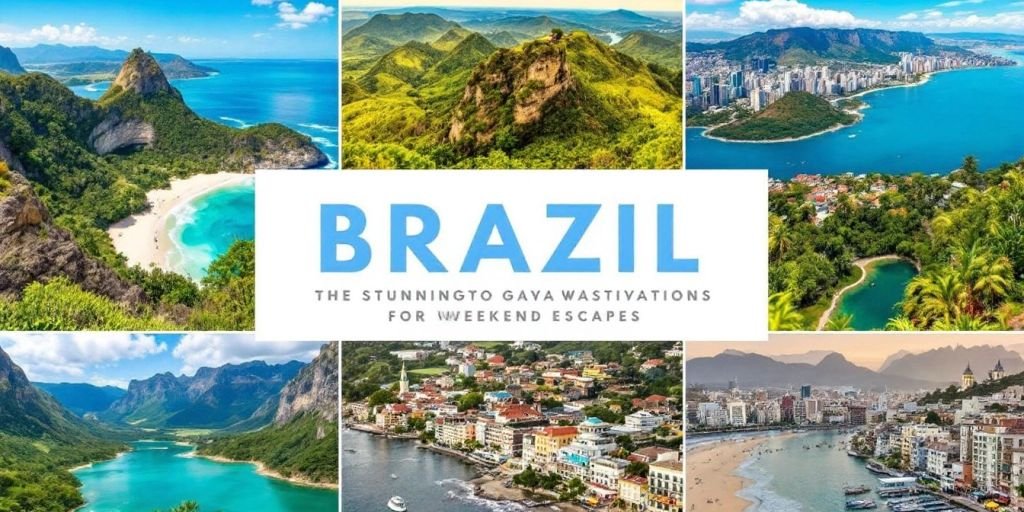 Destinos de viagens para o fim de semana no Brasil.