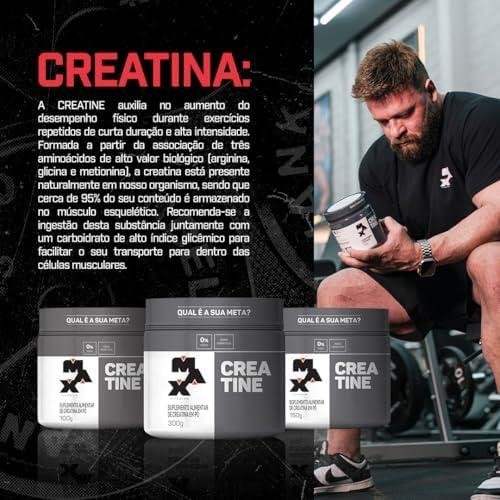         Max Titanium Creatina - Suplemento alimentar de creatina em pó, 300g       