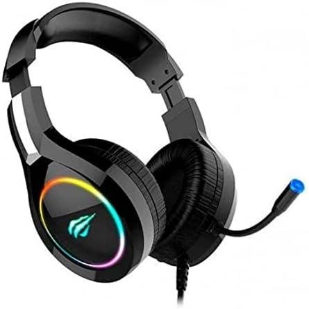 Havit HV-H2232d - Fone de Ouvido, Gamer, Iluminação RGB, com Microfone, Falante de 50mm, Conector 3.5mm